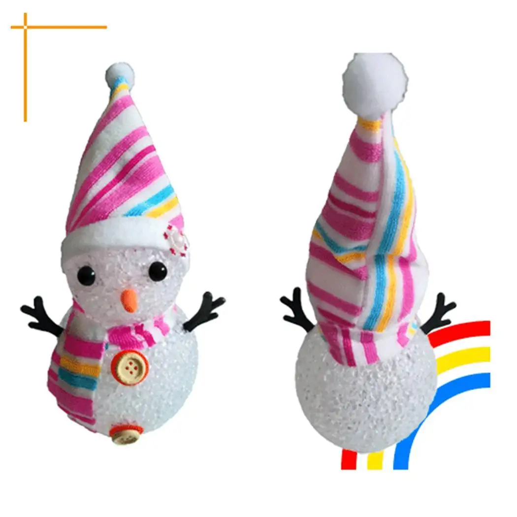

Christmas Table Lamp Decor Led Light Ornament Glowing Scarf Snowman Tree Add festive atmosphere to your life.