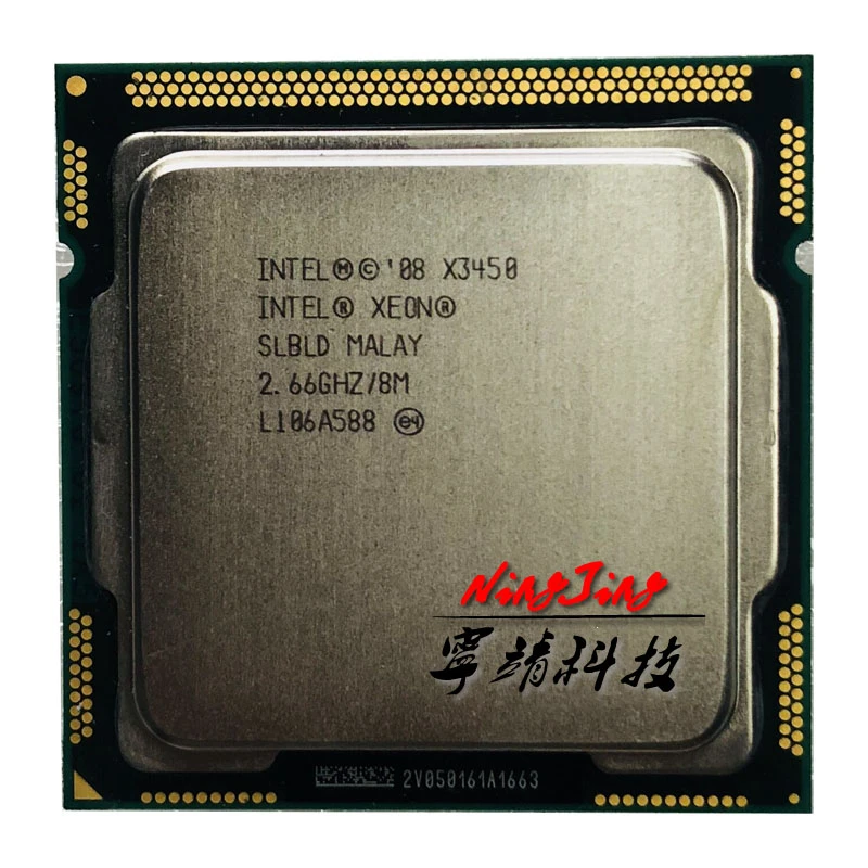 Intel Xeon X3450 2.667 GHz Quad-Core Eight-Thread 95W CPU Processor 8M 95W LGA 1156 core processor