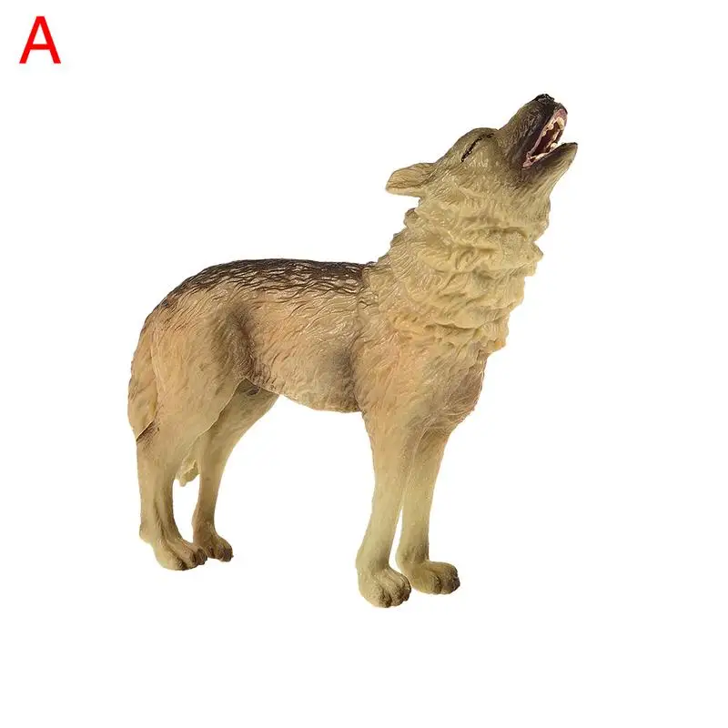 

Wild Animal Model Roaring wolf Toys Preschool Cognitive Static Model of Solid Environmental Protection Decoration