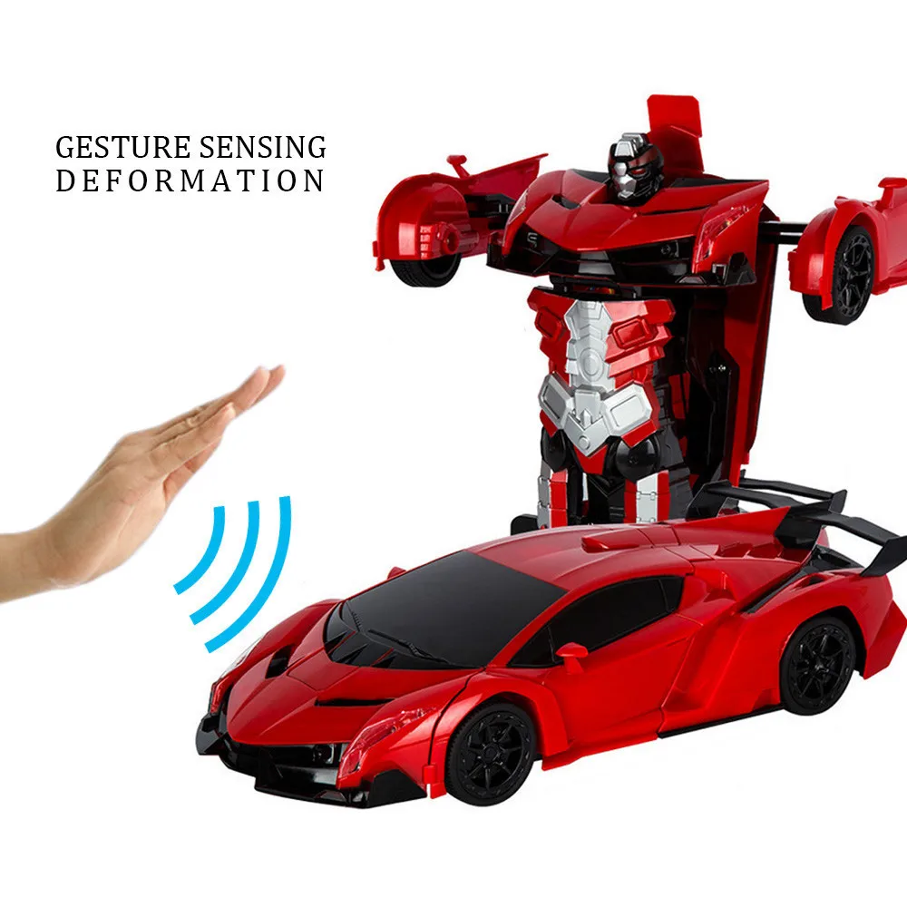2 в 1 робот автомобиль RC деформация игрушки модель трансформация дистанционное