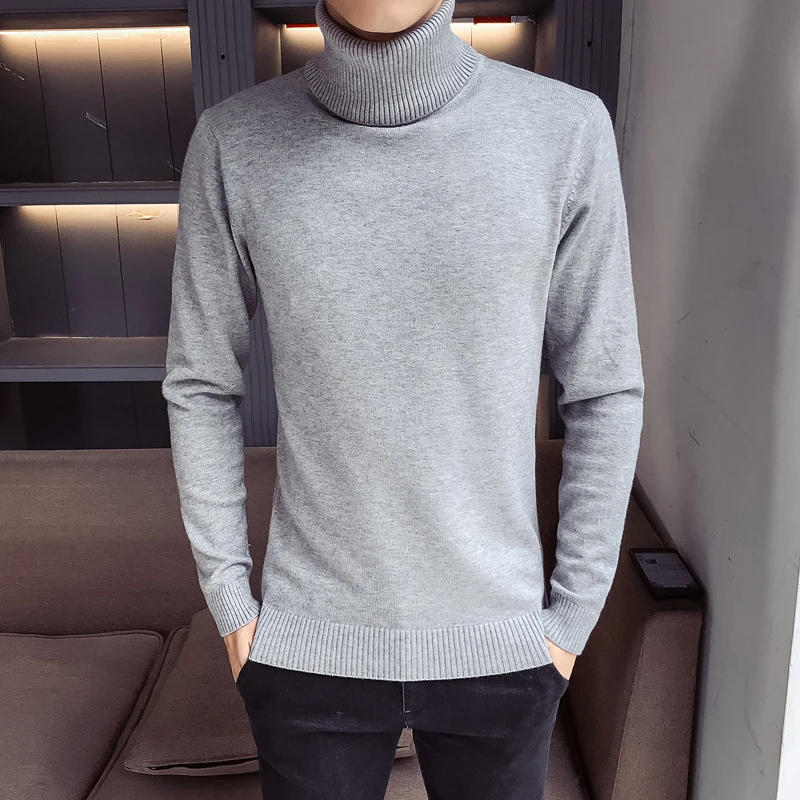 2018 Winter New Man Sweater dress pullover men Korean Self-cultivation High Lead Within Solid Color Knitting Upper Garment 2018 Winter New Man Sweater dress pullover men Korean Self-cultivation High Lead Within Solid Color Knitting Upper Garment