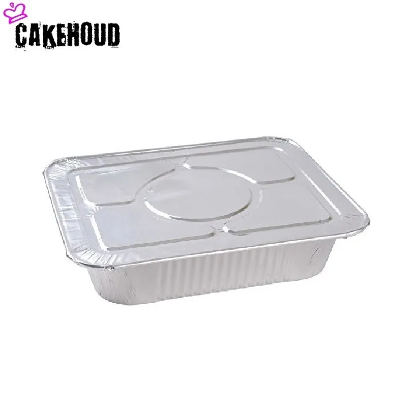CAKEHOUD 10 шт. одноразовые жестяные Фольга с крышкой по супер цене Портативный Еда