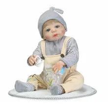 Baby Doll Reborn Silicone Reborn Baby Doll Adorable Lifelike Toddler Infant Kids Toys Friend Simulation Doll подвижная модель куклы simulation of diaisi doll ds dsdoll 145cm