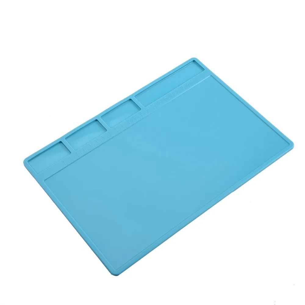 1PCS ESD Heat Insulation Working Mat Heat Insulation Silicone Soldering Pad Mat 28x20cm For Maintenance Platform Repair Tool