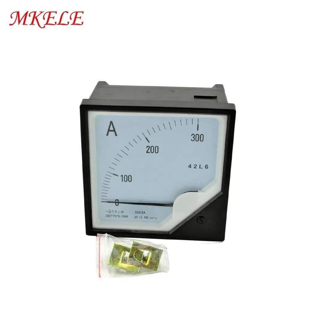 

42L6 300A Analog Ammeter Panel Current Amper AC Current Meters Meter Pointer Diagnostic-tool Amperimetro Ampermeter Tester