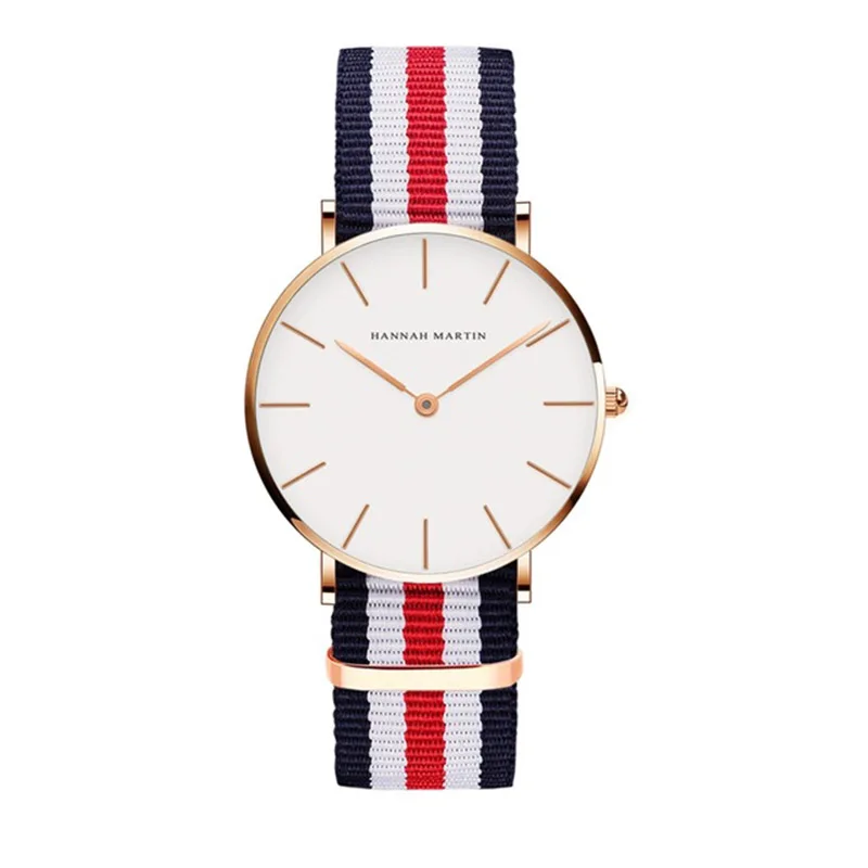 

Hannah Martin Quartz Watches Women Men Fashion Watch Elegant Minimalism Casual Waterproof Wristwatch