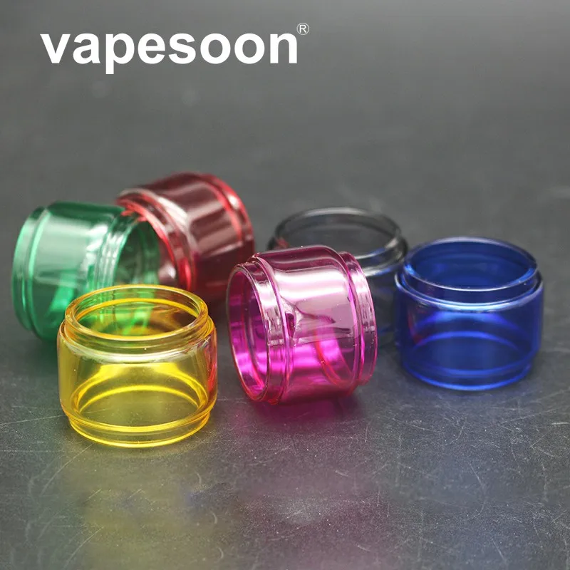 

3pcs VapeSoon Replacement Colorful Convex Pyrex Glass Tube For Eleaf IJust 3 Starter Kit Ello Duro Atomizer Fast Shipping