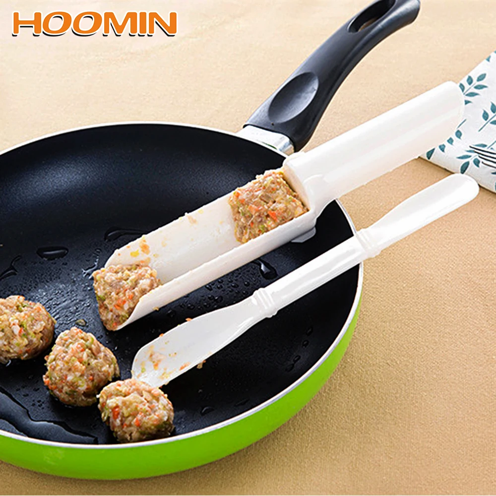 HOOMIN 1 Set Meatballs Mold Meat Shovel Ball Maker Plastic Fish Shrimp Balls Meatloaf DIY Mould Kitchen Cooking Tools | Дом и сад