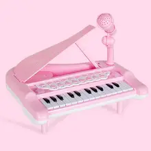 Игрушка для фортепиано с микрофоном обучающая электрическая клавиатура Многофункциональный Набор для фортепиано игрушки аксессуар для подарка детям