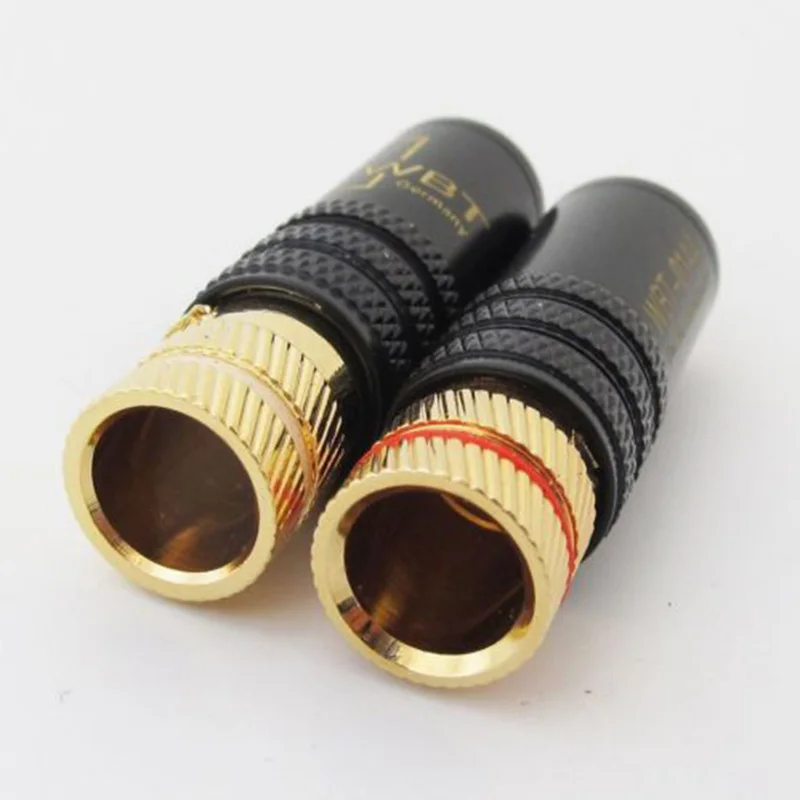 4Pcs Rca Locking Plugs Audio Video Connectors #8 4Pcs Rca Locking Plugs Audio Video Connectors #8