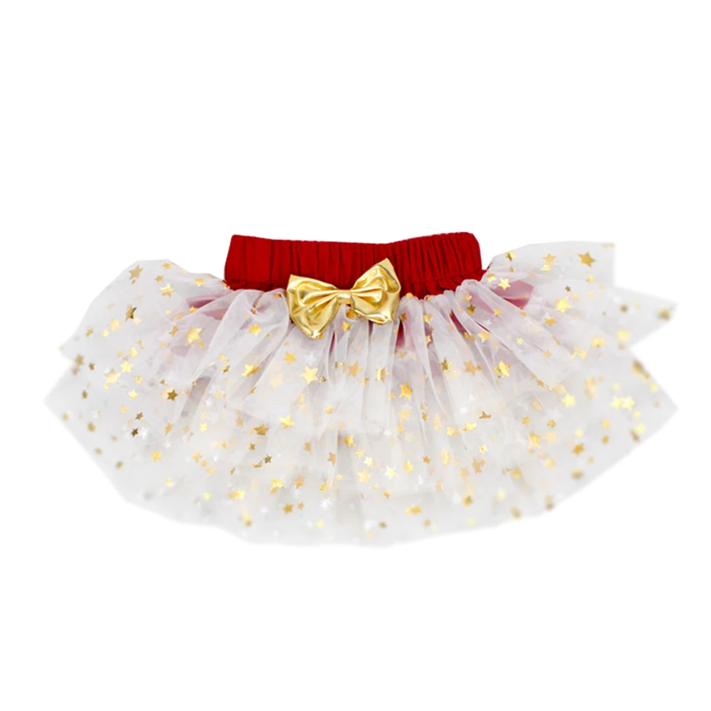 Одежда для новорожденных маленьких девочек miniTulle пышная балетная юбка Сверкающая Звезда бант многослойная пачка на день рождения
