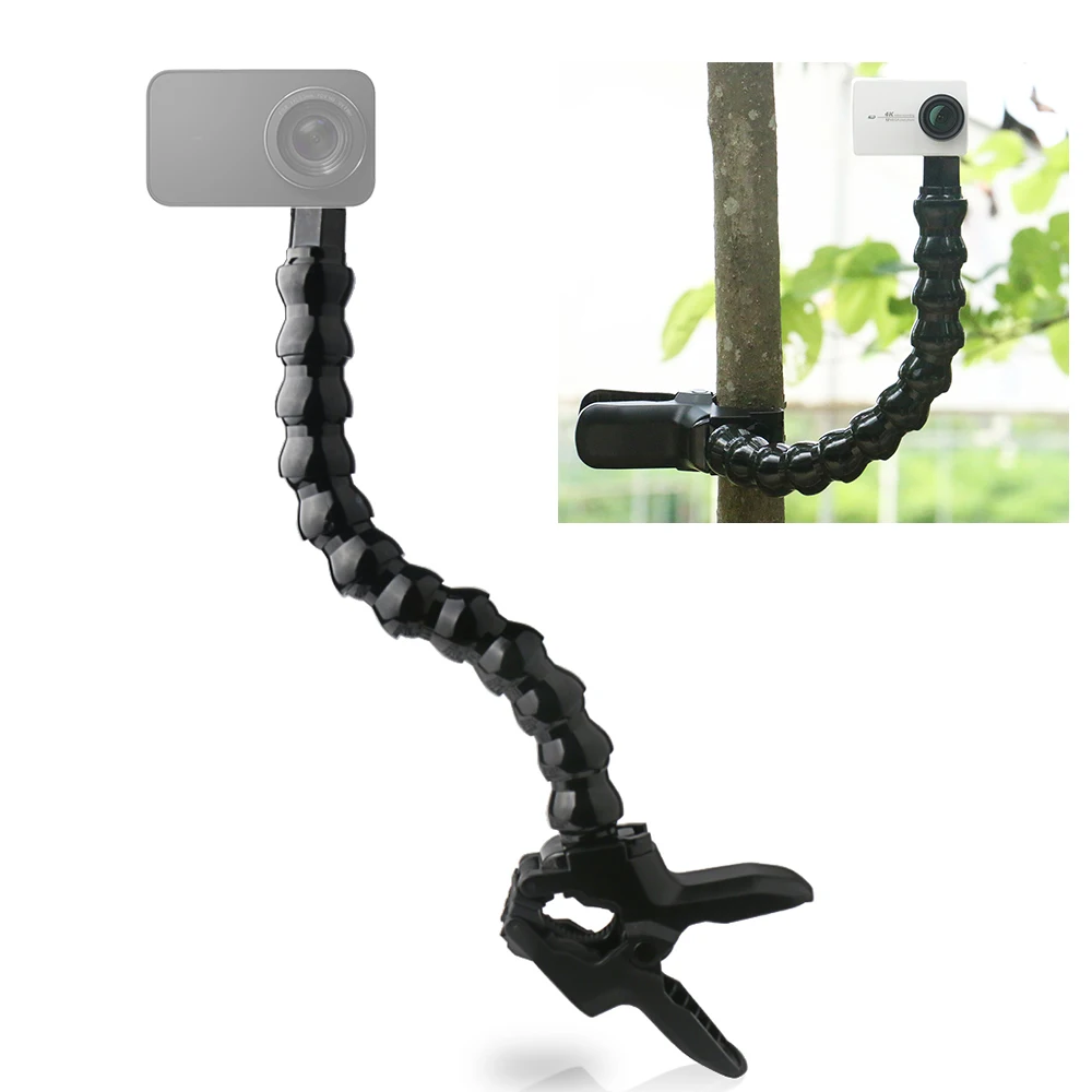 

Camera Holder Stand Flexible Clamp Mount Clip Adjustable Neck Arm Tube with 1/4 Inch Screw Photography Accessory for GoPro Hero