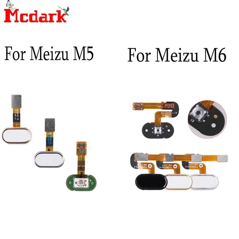 Mcdark для Meizu M5 кнопка Home сканер отпечатков пальцев сенсорный датчик гибкий кабель