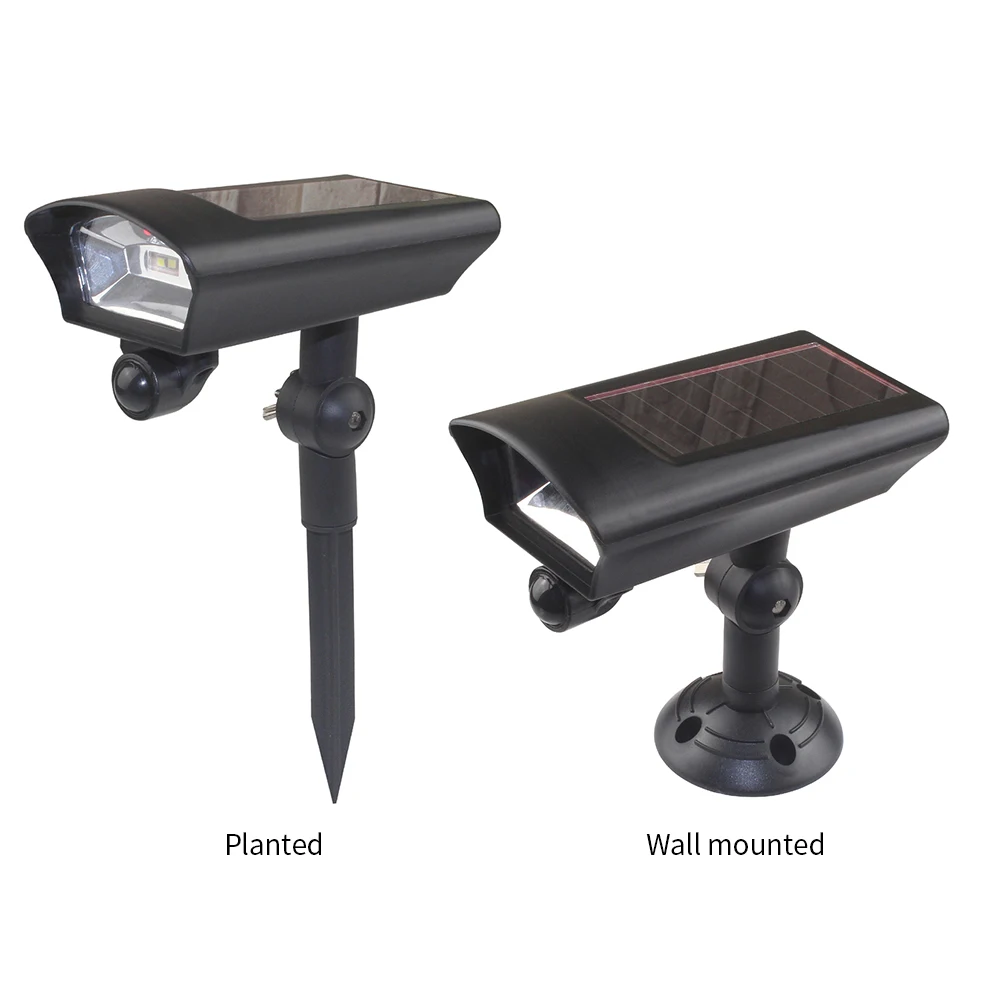 

PIR Motion Sensor Solar lamp Outdoor Garden Bullet Fake Security Camera Shape Solar Powered Lawn Lights Pathway Lamp Landscape
