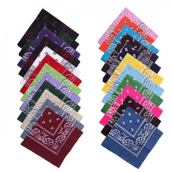 

Unisex Vintage Women Men Head Wrap Neck Scarf Wristband Handkerchief Colors 24