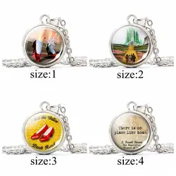 Нет места, как Home Quote necklace Wizard of Oz glass Cabochon кулон с кнопкой necklace Book подарки для любимых