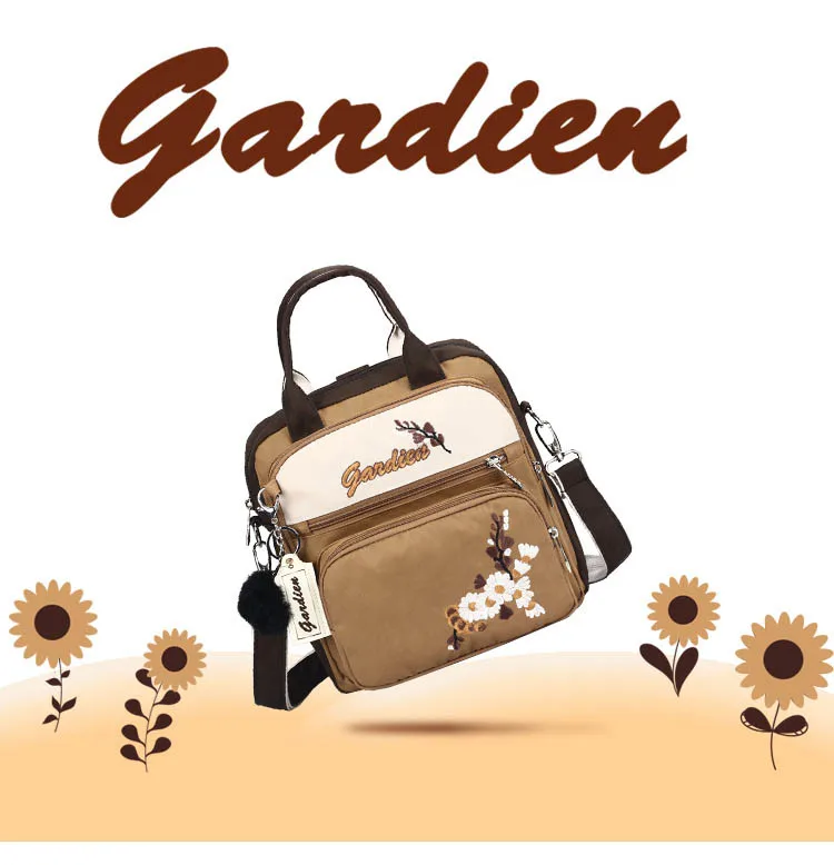 

Maternity Travel Hobos Backpack Large Capacity Baby Diaper Bag Mummy Embroidery Flower Newborn Nursing Milk Bottle Keep Warm Ba