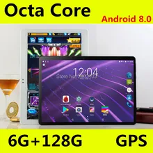 New Android 8.0 OS 10 inch tablet pc Octa Core 6GB RAM 128GB ROM 8 Cores 1280*800 IPS  Tablets 10.1 Gift