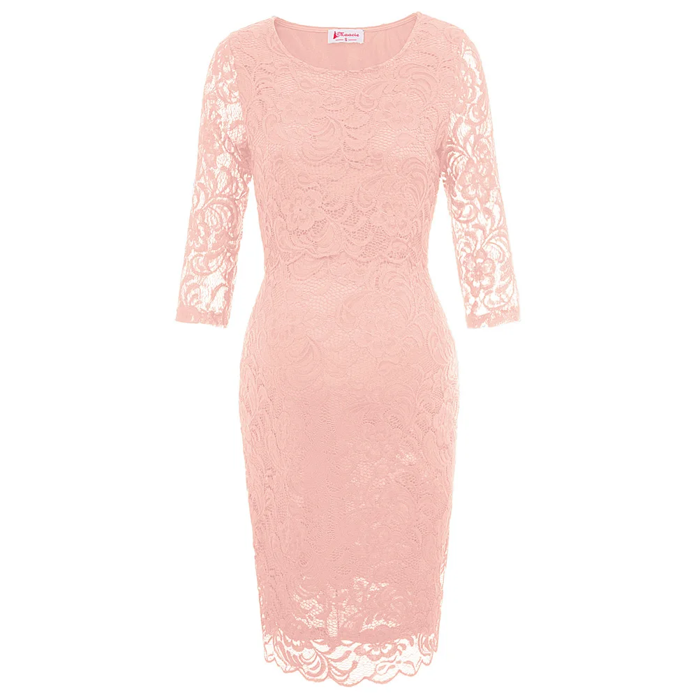 

Home Sexy Lace Maternity Dresses Deep o-Neck Two Layers Maternity Dress for Pregnancy Breastfeeding Nursing Clothes
