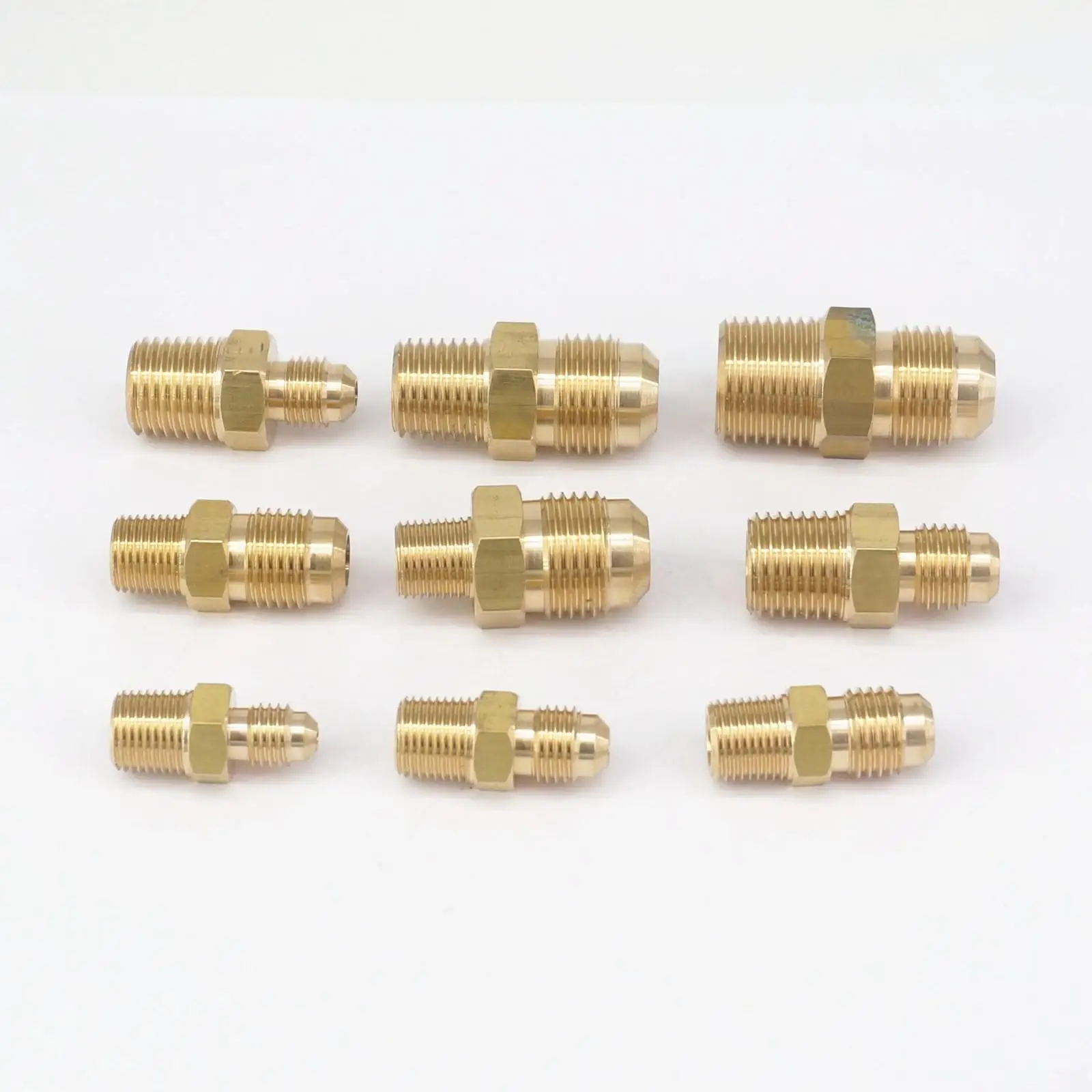 1/" 1/4" 3/" NPT Мужская подходящая трубка OD 1/8" 3/1" 1/4" 5/1" 3/8" латунь SAE 45 градусов фитинги переходники разъемы 229 PSI