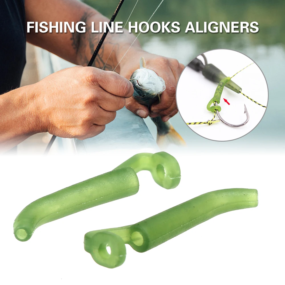 

Fishing Line Lures Hooks Aligners Anti-tangle Sleeves Carp Fishing Tackle Hook Rig Aligners Fishing Accessories 30/ 50/ 100PCS