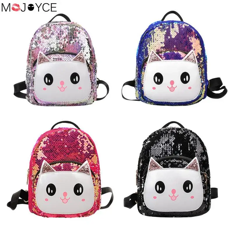

New Large Capacity PU Cute CAT Pattern Cross-body Bags String-drawn Single Shoulder Bags