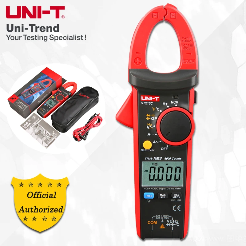 <b>UNI T</b> UT216A/UT216B/<b>UT216C</b>/UT216D 600A True RMS Digital ...