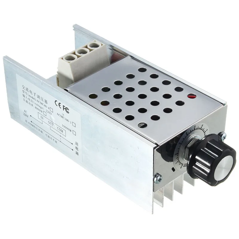 

Smuxi 10000W High Power Electronic Voltage Regulator Speed Controller SCR Voltage Regulator Speed Controller Dimmer AC 220V
