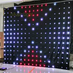 P18 2,5 м * 2,5 светодиодный видео шторы Рождество световой эффект видения PC режим управления
