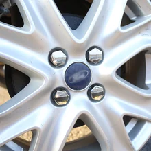 をほとんど変化 16 ピース/セット Abs クロームホイールハブキャップフォードフィエスタ Ecosport 2009-2017 アクセサリー