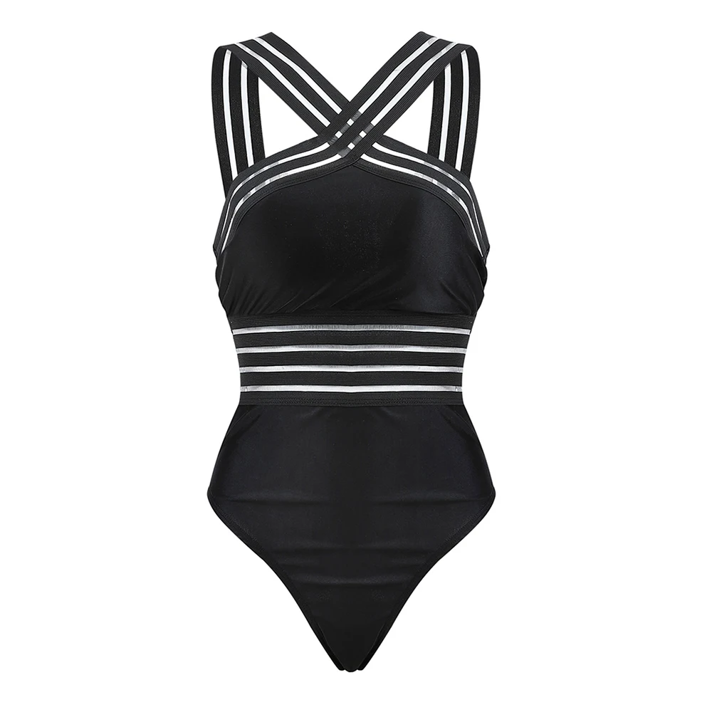 

2019 Sexy Swimsuit Women Swimwear One Piece Bodysuit Women Bathing Suit Solid Beach Backless Monokini Swimsuit P30