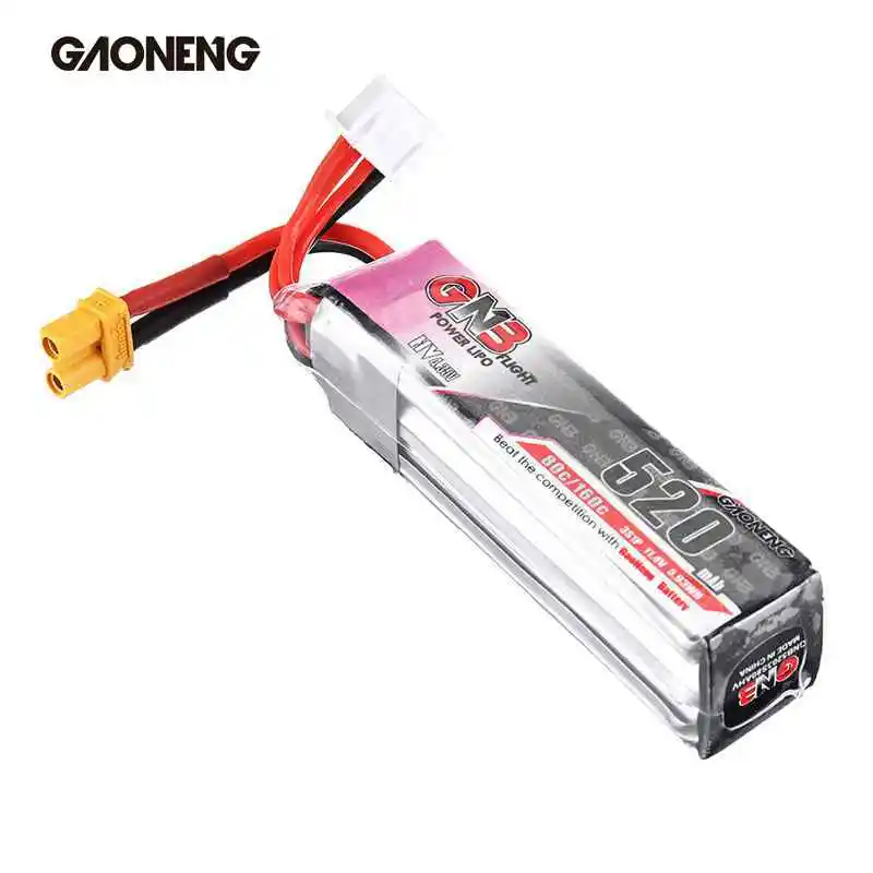Высокое качество Gaoneng 11 4 V Lipo батарея 520mAh 80C 3S HV 34 RC XT30 Разъем для Racing FPV Дрон