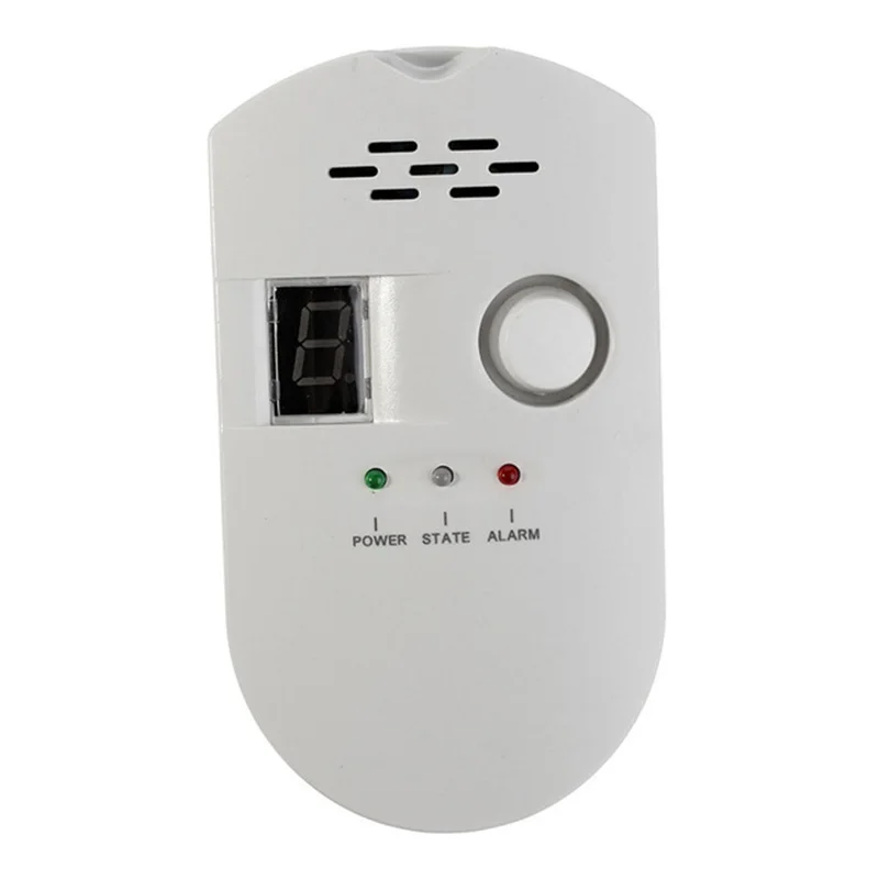 

Plug-In Digital Gas Detector High Sensitivity Lpg/Coal/Natural Gas Leak Detection Alarm Monitor Sensor For Home/Kitchen Gas Al