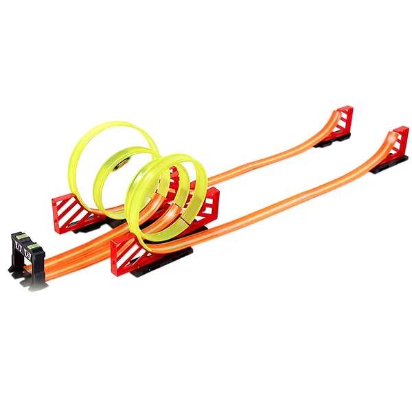 

Double Tracking Return Noctilucent Electric Dual Racing Track Infrared sensor DIY Assembled Toy Model Building Kit