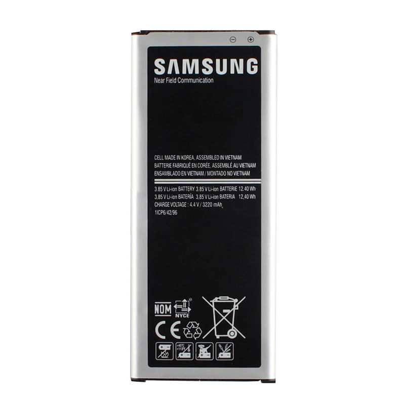 samsung высокое качество EB-BN910BBK Батарея для samsung GALAXY NOTE4 N910a N910u N910V N910C N910F N910H NOTE 4 3220mA