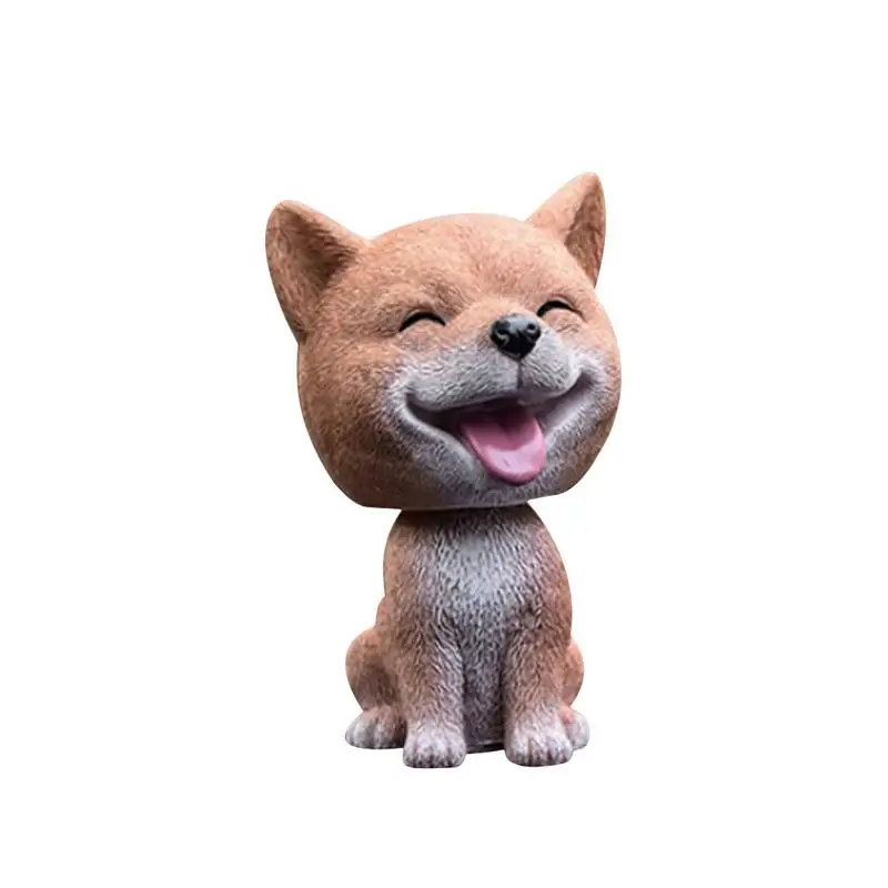 Professional Car Shaking Head Dog Doll Ornaments Car Swing Dog Cartoon Car Doll Resin Teddy Shiba Inu Welsh Corgi French Bulldog