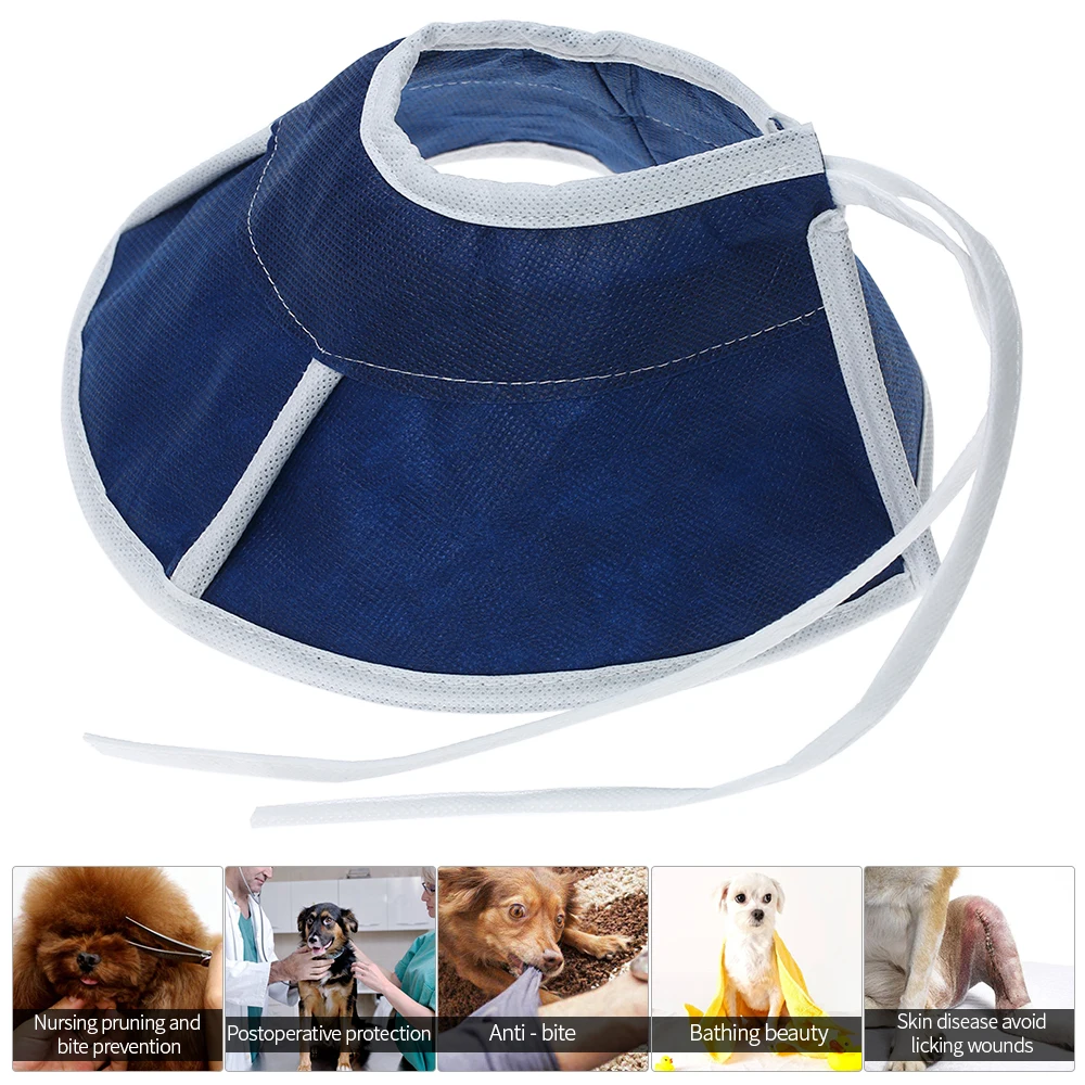 Non woven Pet Fabrics Soft Recovery Collar for Cats Adjustable