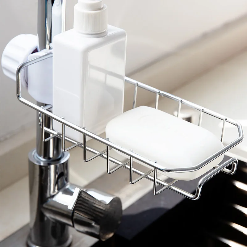 

2019 New Kitchen Sink Sponge Holder Draining Rack Sink Kitchen Hanging Drain Storage Tool Storage Shelf Sink Holder Drain Basket