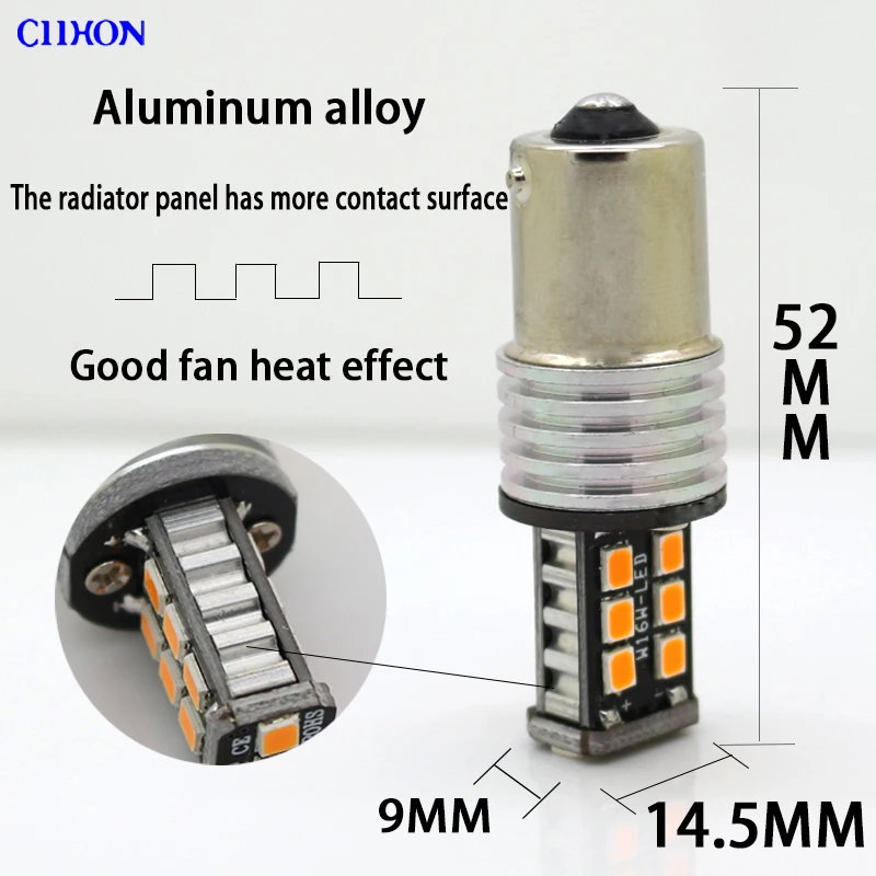2 шт. 1156 Ba15s P21w Bau15s 15 SMD светодиодные лампы 7506 1141 автомобильное торможение обратная