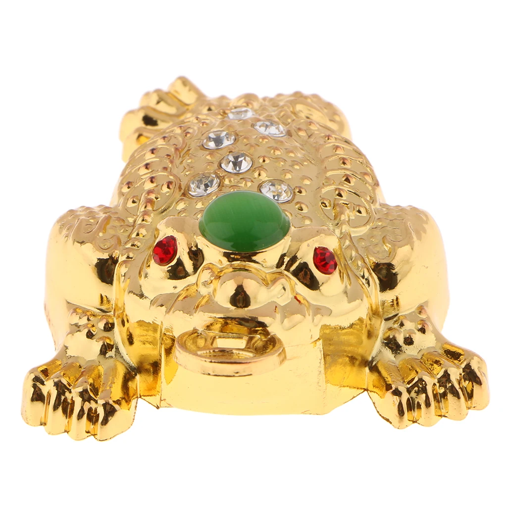 

Feng Shui Toad Money LUCKY Fortune Wealth Chinese Golden Frog Toad Coin Home Office Decoration Tabletop Ornaments Lucky Gifts