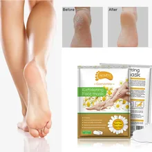 2 шт./пакет Маска для снятия отшелушивания кожи ног ромашки, чтобы удалить мозоли и мертвые каблуки кожи маска для пилинга ступней TSLM2