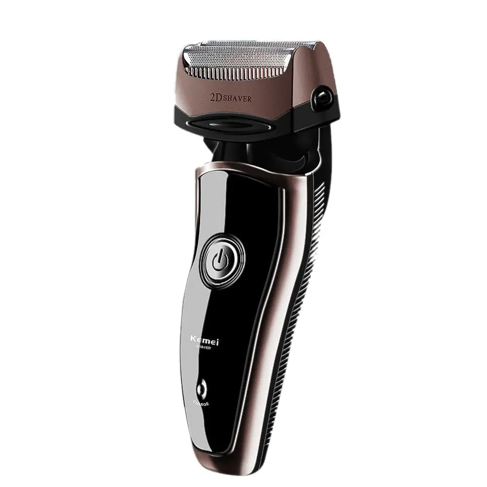 

Hot sale Kemei km-8009 Men's Electric Foil Shaver with 2 Spare Shaving Heads Rechargeable and Cordless Razor