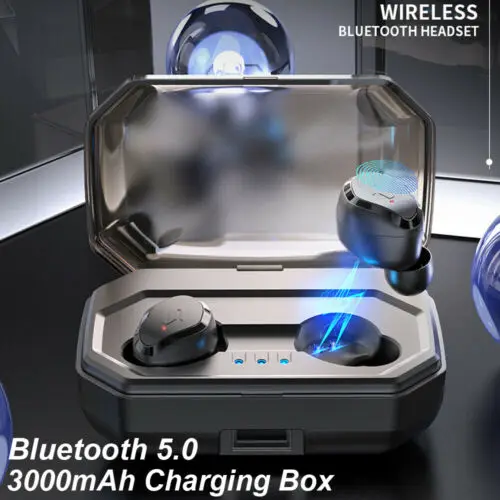 Беспроводной Bluetooth 5,0 наушники 3000Amh IPX7 Водонепроницаемый спортивные наушники