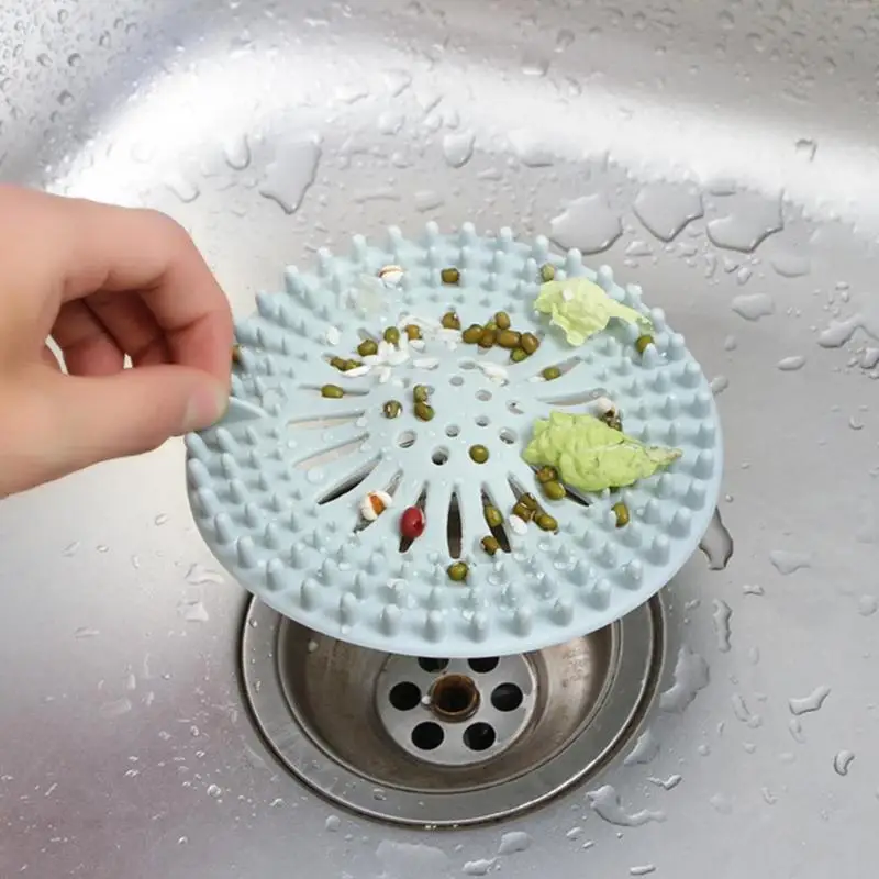 

1pc Hair Stopper Floor Drain Mat Shower Drain Cover Sink Strainer Filter
