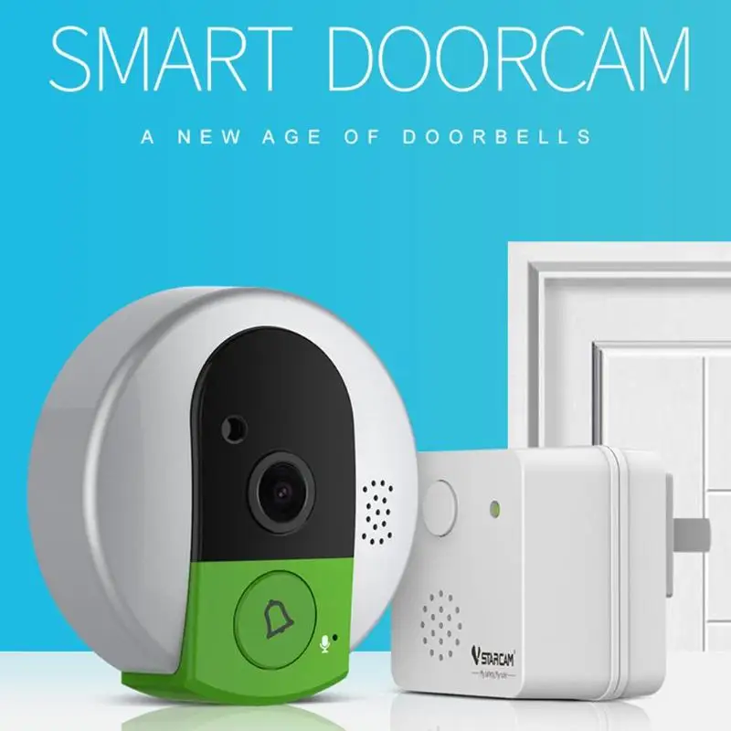 

Vstarcam US/EU Wireless Door Bell HD 720P 2Way Audio Night Vision Wide Angle Video WiFi Security Doorbell Mini Camcorders C95-TZ