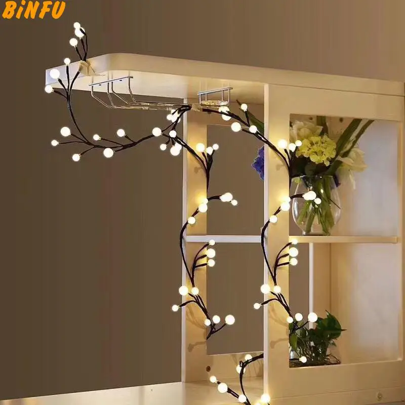 

DIY Shape Bendable 2.5M 72LED Tree Rattan branches led string light Outdoor Fairy Lights For Christmas Party Wedding Decoration