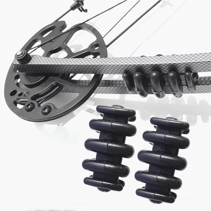 2pcs Archery Compound Bow Limb Stabilizer Silencer Vibration Absorber Dampener Rubber Shock Dampeners Shooting Hunting | Спорт и