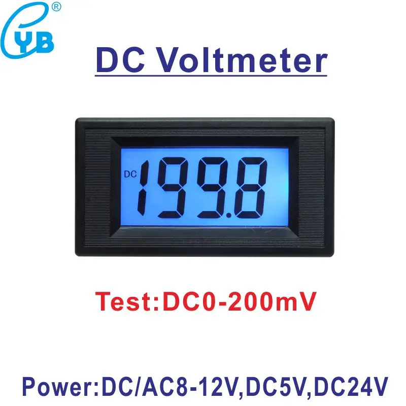 DC0200mV LCD Digital Voltage Meter Power Supply DC AC 812V DC 5V 24V