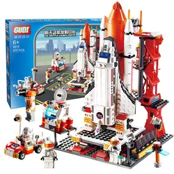 679 шт городской космический порт строительные блоки Звездные войны наборы Космический Шаттл кирпичи модели образовательных игрушек для