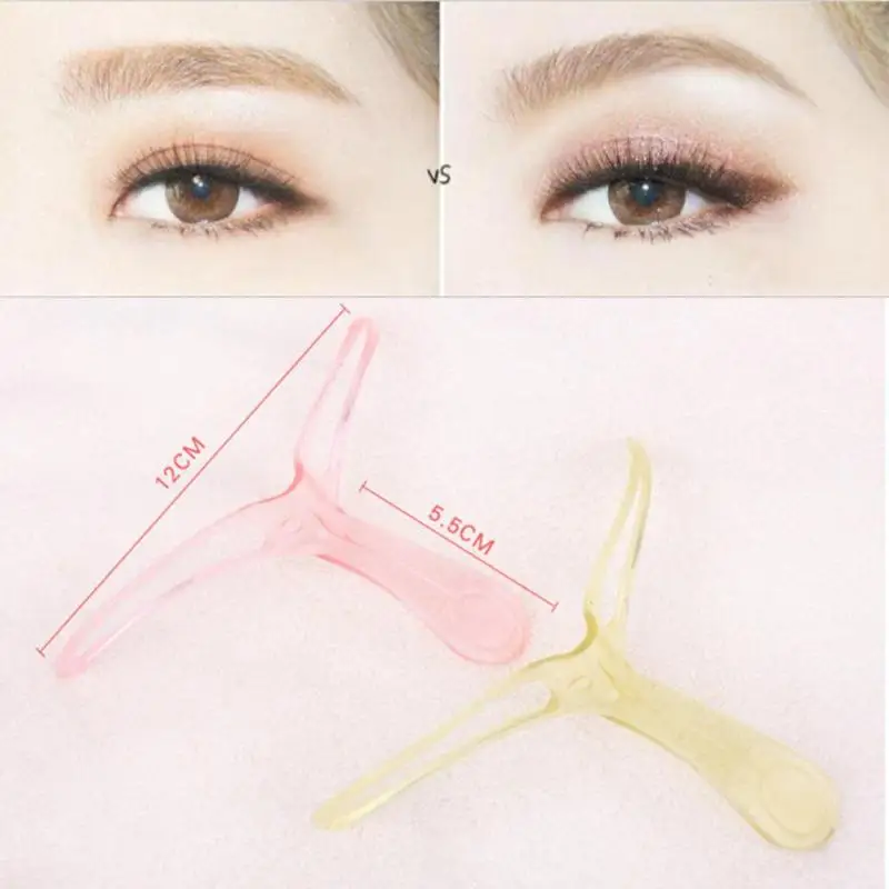

1 Pc Eyebrow Stencils Shaping Grooming Eye Brow Make Up Model Template Reusable Design Eyebrows Styling Tool Random color